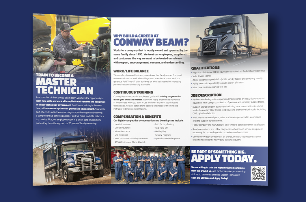 Conway Beam brochure inside