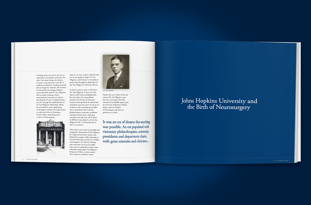 University of Rochester book inside spread