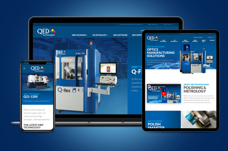 QED Technologies web
