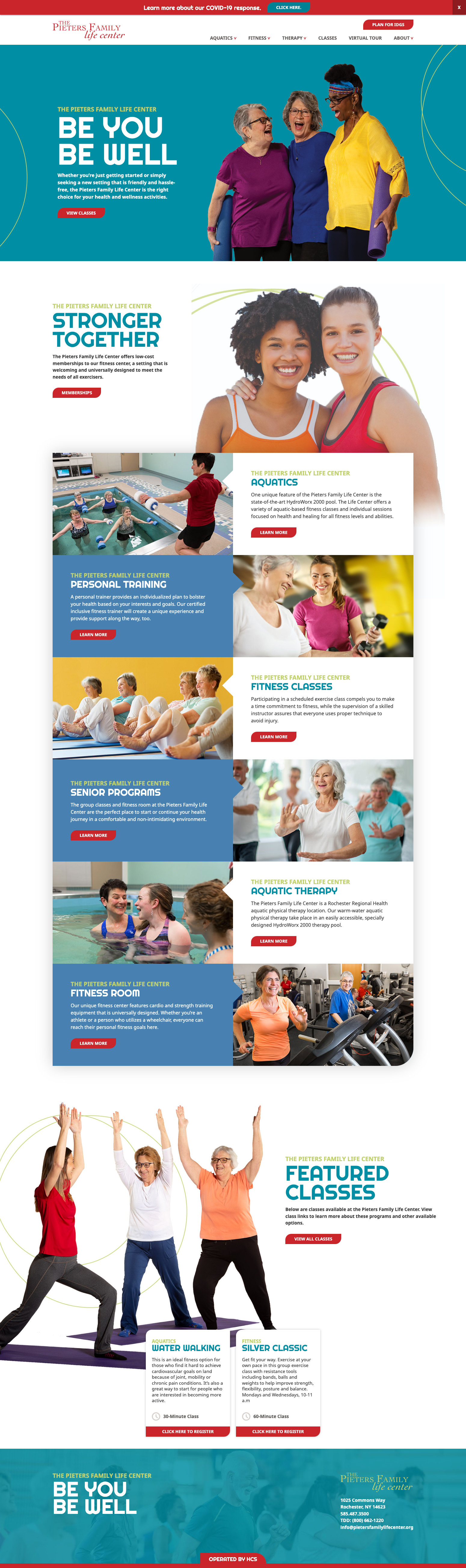 Pieters Family Life Center Homepage