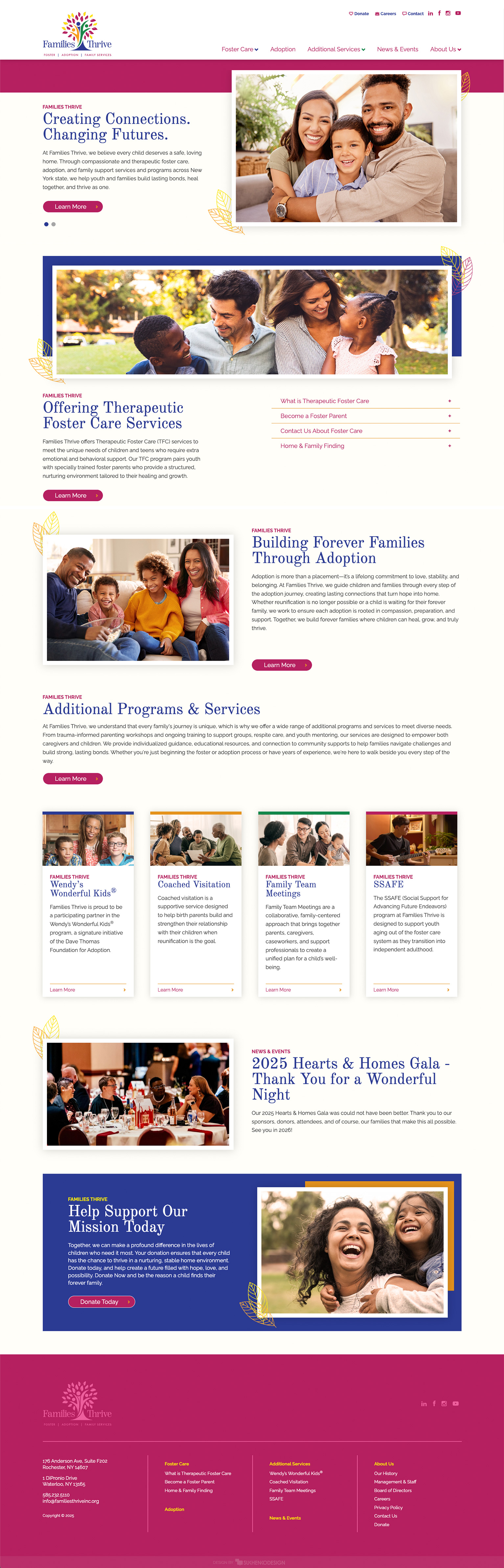 Families Thrive Website